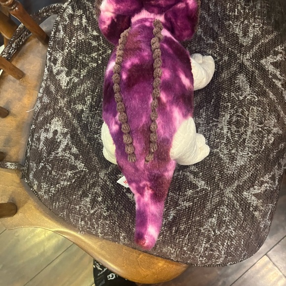 Aurora World Purple Triceratops Dinosaur Plush Stuffed Animal Toy Dino 14". - Picture 3 of 4